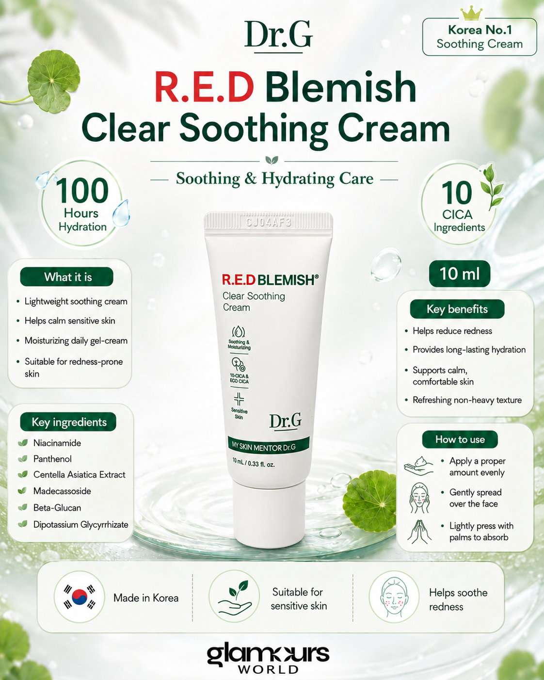 Dr G RED Blemish Clear Soothing Cream 10ml